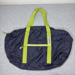Y2K Gap Nylon Blue Green Duffle Gym Bag Overnight Weekend Travel Duffel Athletic